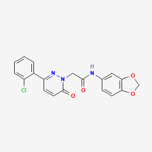 N-(1,3-benzodioxol-5-yl)-2-[3-(2-chlorophenyl)-6-oxopyridazin-1(6H)-yl]acetamide