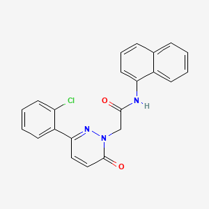 2-[3-(2-chlorophenyl)-6-oxopyridazin-1(6H)-yl]-N-(naphthalen-1-yl)acetamide