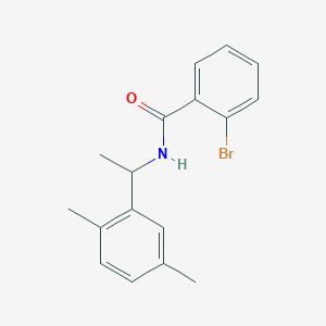 molecular formula C17H18BrNO B450611 2-bromo-N-[1-(2,5-dimethylphenyl)ethyl]benzamide 