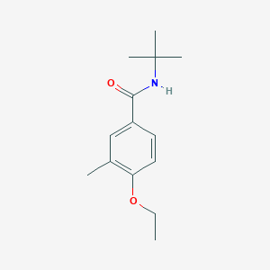 molecular formula C14H21NO2 B4506111 N-(tert-butyl)-4-ethoxy-3-methylbenzamide 