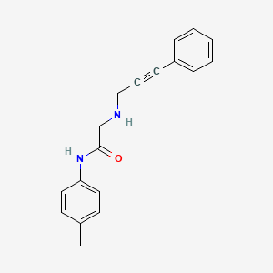 N-(4-methylphenyl)-2-[(3-phenylprop-2-yn-1-yl)amino]acetamide