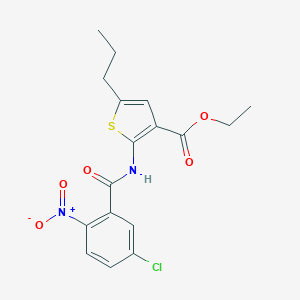 Ethyl 2-({5-chloro-2-nitrobenzoyl}amino)-5-propyl-3-thiophenecarboxylate