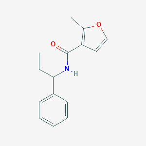2-methyl-N-(1-phenylpropyl)furan-3-carboxamide