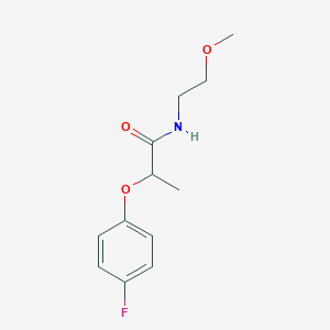 2-(4-fluorophenoxy)-N-(2-methoxyethyl)propanamide