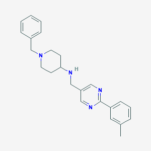 1-benzyl-N-{[2-(3-methylphenyl)pyrimidin-5-yl]methyl}piperidin-4-amine