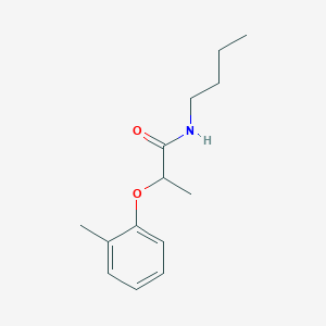 molecular formula C14H21NO2 B4506211 N-丁基-2-(2-甲基苯氧基)丙酰胺 