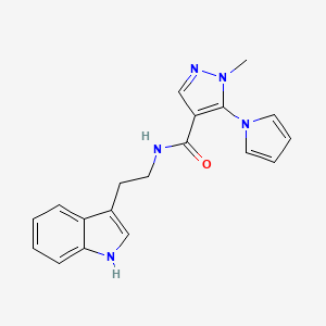 N-[2-(1H-indol-3-yl)ethyl]-1-methyl-5-(1H-pyrrol-1-yl)-1H-pyrazole-4-carboxamide