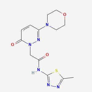 N-[(2E)-5-methyl-1,3,4-thiadiazol-2(3H)-ylidene]-2-[3-(morpholin-4-yl)-6-oxopyridazin-1(6H)-yl]acetamide