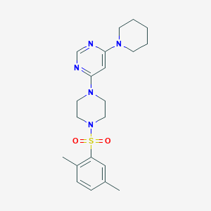 4-{4-[(2,5-dimethylphenyl)sulfonyl]-1-piperazinyl}-6-(1-piperidinyl)pyrimidine