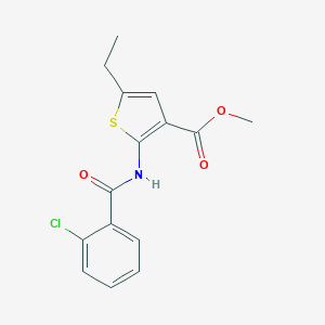 Methyl 2-[(2-chlorobenzoyl)amino]-5-ethyl-3-thiophenecarboxylate