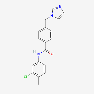 N-(3-chloro-4-methylphenyl)-4-(imidazol-1-ylmethyl)benzamide