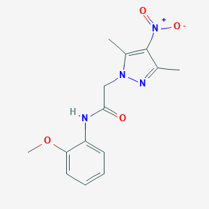 2-(3,5-dimethyl-4-nitro-1H-pyrazol-1-yl)-N-(2-methoxyphenyl)acetamide