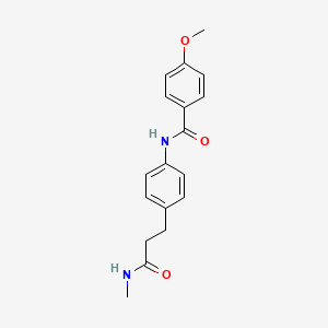 4-methoxy-N-{4-[3-(methylamino)-3-oxopropyl]phenyl}benzamide