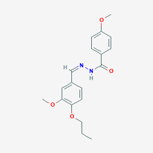 4-methoxy-N'-(3-methoxy-4-propoxybenzylidene)benzohydrazide