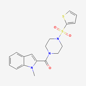 (1-methyl-1H-indol-2-yl)[4-(thiophen-2-ylsulfonyl)piperazin-1-yl]methanone