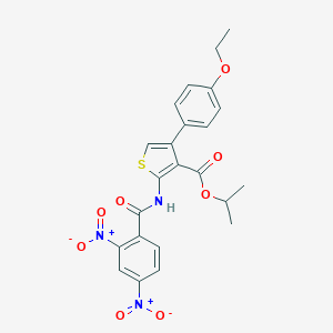 Isopropyl 2-({2,4-bisnitrobenzoyl}amino)-4-(4-ethoxyphenyl)thiophene-3-carboxylate