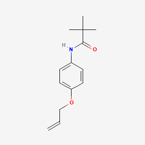 molecular formula C14H19NO2 B4506397 N-[4-(allyloxy)phenyl]-2,2-dimethylpropanamide 