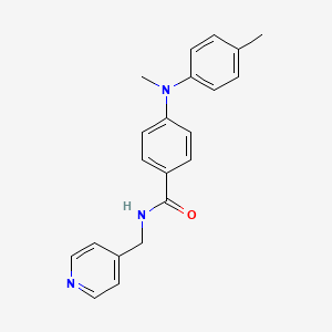 4-[methyl(4-methylphenyl)amino]-N-(4-pyridinylmethyl)benzamide