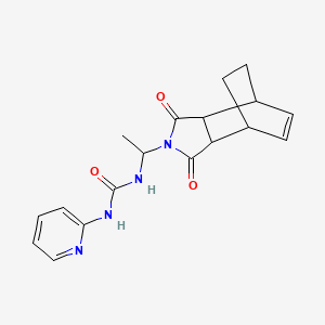 N-[1-(1,3-dioxo-1,3,3a,4,7,7a-hexahydro-2H-4,7-ethanoisoindol-2-yl)ethyl]-N'-2-pyridinylurea