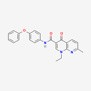 1-ethyl-7-methyl-4-oxo-N-(4-phenoxyphenyl)-1,4-dihydro-1,8-naphthyridine-3-carboxamide