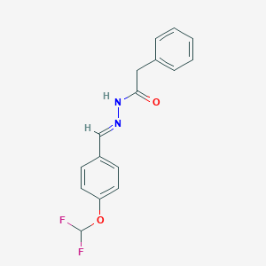 N'-[4-(difluoromethoxy)benzylidene]-2-phenylacetohydrazide