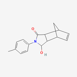 3-hydroxy-2-(4-methylphenyl)-2,3,3a,4,7,7a-hexahydro-1H-4,7-methanoisoindol-1-one