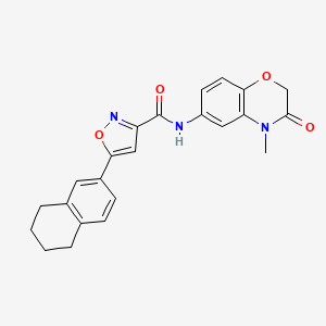 N-(4-methyl-3-oxo-3,4-dihydro-2H-1,4-benzoxazin-6-yl)-5-(5,6,7,8-tetrahydro-2-naphthalenyl)-3-isoxazolecarboxamide