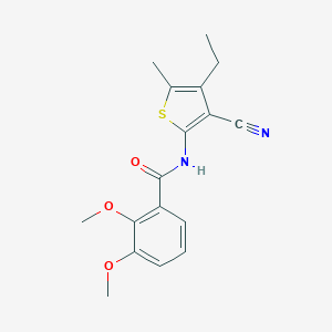 molecular formula C17H18N2O3S B450645 N-(3-cyano-4-ethyl-5-methylthien-2-yl)-2,3-dimethoxybenzamide 