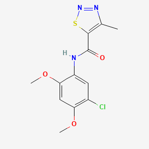 N-(5-chloro-2,4-dimethoxyphenyl)-4-methyl-1,2,3-thiadiazole-5-carboxamide