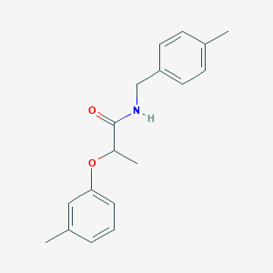 molecular formula C18H21NO2 B450649 N-(4-methylbenzyl)-2-(3-methylphenoxy)propanamide 