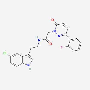 N-[2-(5-chloro-1H-indol-3-yl)ethyl]-2-[3-(2-fluorophenyl)-6-oxopyridazin-1(6H)-yl]acetamide