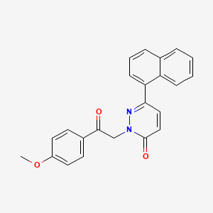 2-[2-(4-methoxyphenyl)-2-oxoethyl]-6-(naphthalen-1-yl)pyridazin-3(2H)-one