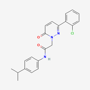 2-[3-(2-chlorophenyl)-6-oxopyridazin-1(6H)-yl]-N-[4-(propan-2-yl)phenyl]acetamide