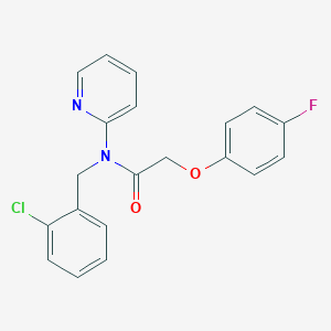 molecular formula C20H16ClFN2O2 B4506546 N-(2-氯苄基)-2-(4-氟苯氧基)-N-2-吡啶基乙酰胺 