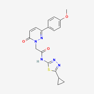 N-(5-cyclopropyl-1,3,4-thiadiazol-2-yl)-2-[3-(4-methoxyphenyl)-6-oxo-1(6H)-pyridazinyl]acetamide