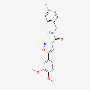 5-(3,4-dimethoxyphenyl)-N-(4-fluorobenzyl)-3-isoxazolecarboxamide