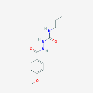 molecular formula C13H19N3O3 B450661 N-butyl-2-(4-methoxybenzoyl)hydrazinecarboxamide 