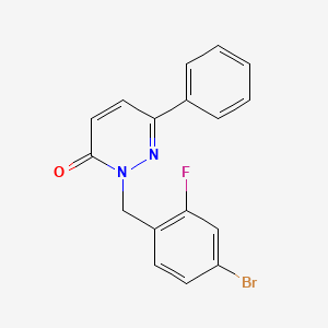 2-(4-bromo-2-fluorobenzyl)-6-phenyl-3(2H)-pyridazinone