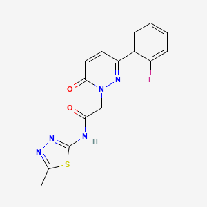 2-[3-(2-fluorophenyl)-6-oxo-1(6H)-pyridazinyl]-N-(5-methyl-1,3,4-thiadiazol-2-yl)acetamide