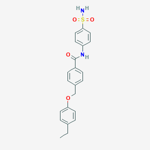 molecular formula C22H22N2O4S B450665 4-[(4-ethylphenoxy)methyl]-N-(4-sulfamoylphenyl)benzamide 
