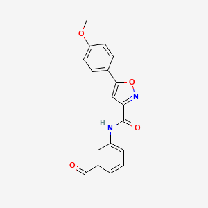 N-(3-acetylphenyl)-5-(4-methoxyphenyl)-3-isoxazolecarboxamide