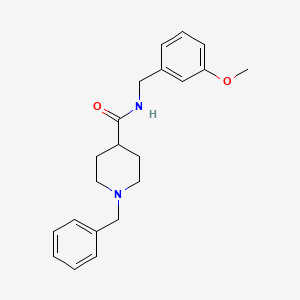 molecular formula C21H26N2O2 B4506702 1-benzyl-N-(3-methoxybenzyl)-4-piperidinecarboxamide 