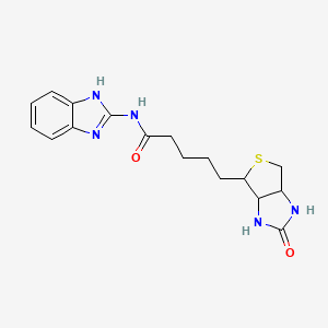 molecular formula C17H21N5O2S B4506714 N-1H-benzimidazol-2-yl-5-(2-oxohexahydro-1H-thieno[3,4-d]imidazol-4-yl)pentanamide 