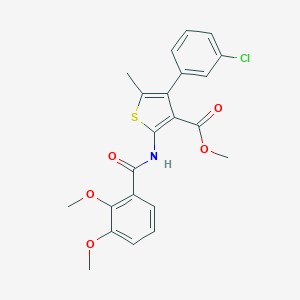 Methyl 4-(3-chlorophenyl)-2-[(2,3-dimethoxybenzoyl)amino]-5-methylthiophene-3-carboxylate