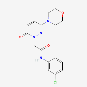 N-(3-chlorophenyl)-2-[3-(4-morpholinyl)-6-oxo-1(6H)-pyridazinyl]acetamide