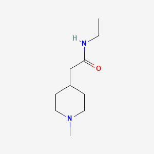 molecular formula C10H20N2O B4506728 N-ethyl-2-(1-methyl-4-piperidinyl)acetamide 