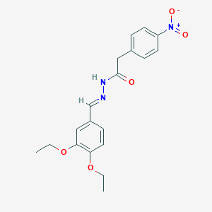 N'-(3,4-diethoxybenzylidene)-2-{4-nitrophenyl}acetohydrazide