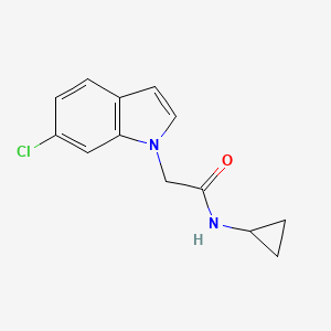 2-(6-chloro-1H-indol-1-yl)-N-cyclopropylacetamide