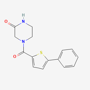 4-[(5-Phenylthiophen-2-yl)carbonyl]piperazin-2-one