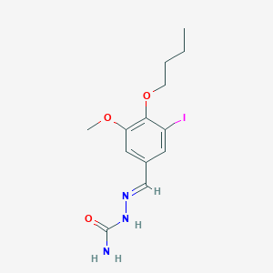 (2E)-2-(4-butoxy-3-iodo-5-methoxybenzylidene)hydrazinecarboxamide